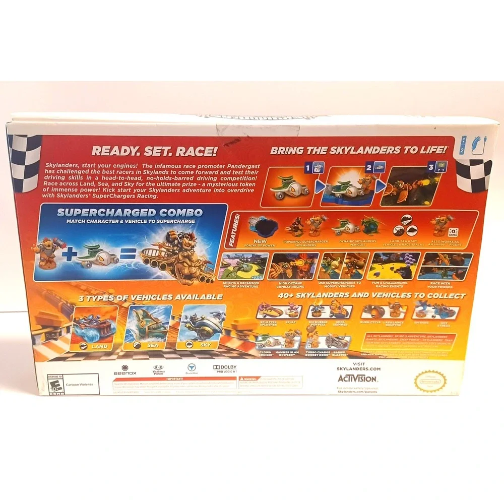 Skylanders SuperChargers Racing Starter Pack Wii NEW SEALED Bowser Amiibo Game